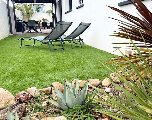 ヴィラ Contemporaine Avec Piscine Chauffee Proche Des Plages Sauvian